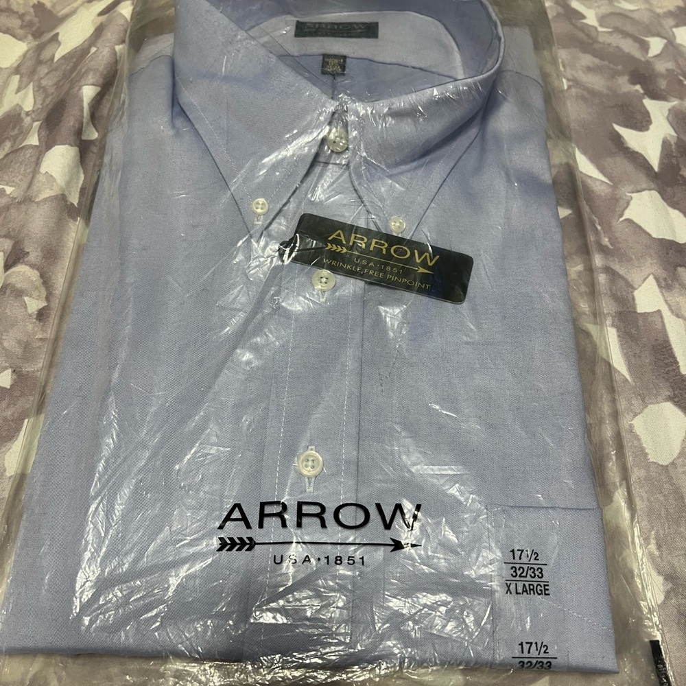 Arrow Men's Sky Blue Dress Shirt